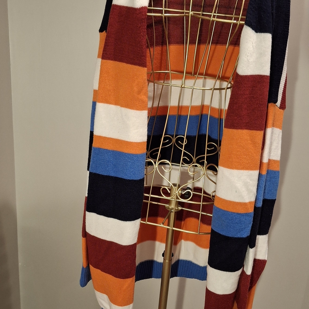 Colorful Striped Cardigan